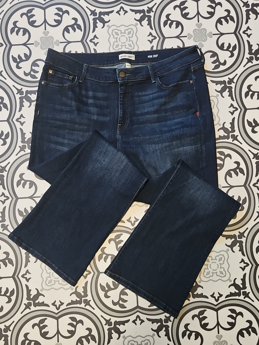 Warp + Weft PDX Portland Bootcut Jeans Size 16x30
